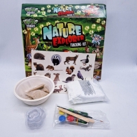 Jucărie interactivă, Grafix, Nature Explorer, set cu amprente de animale, 40 de cărți de joc, multicolor R03-0571